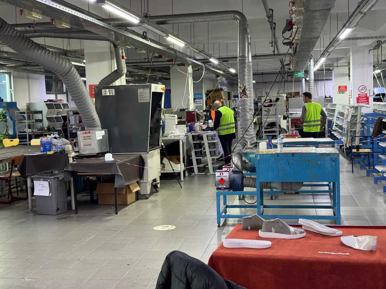 An overview of the production floor